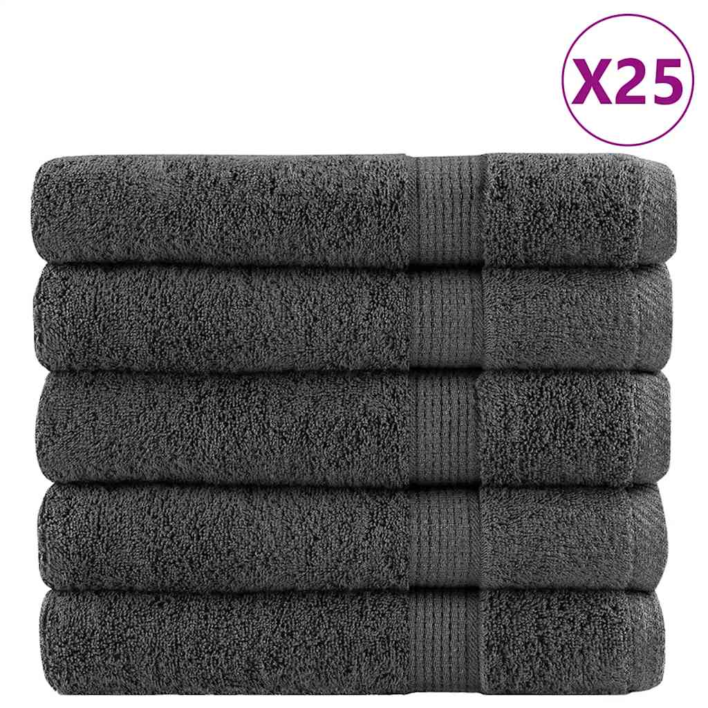 prémium törölköző SOLUND 50 db antracitszürke 100 x 200 cm 600 g/m²
