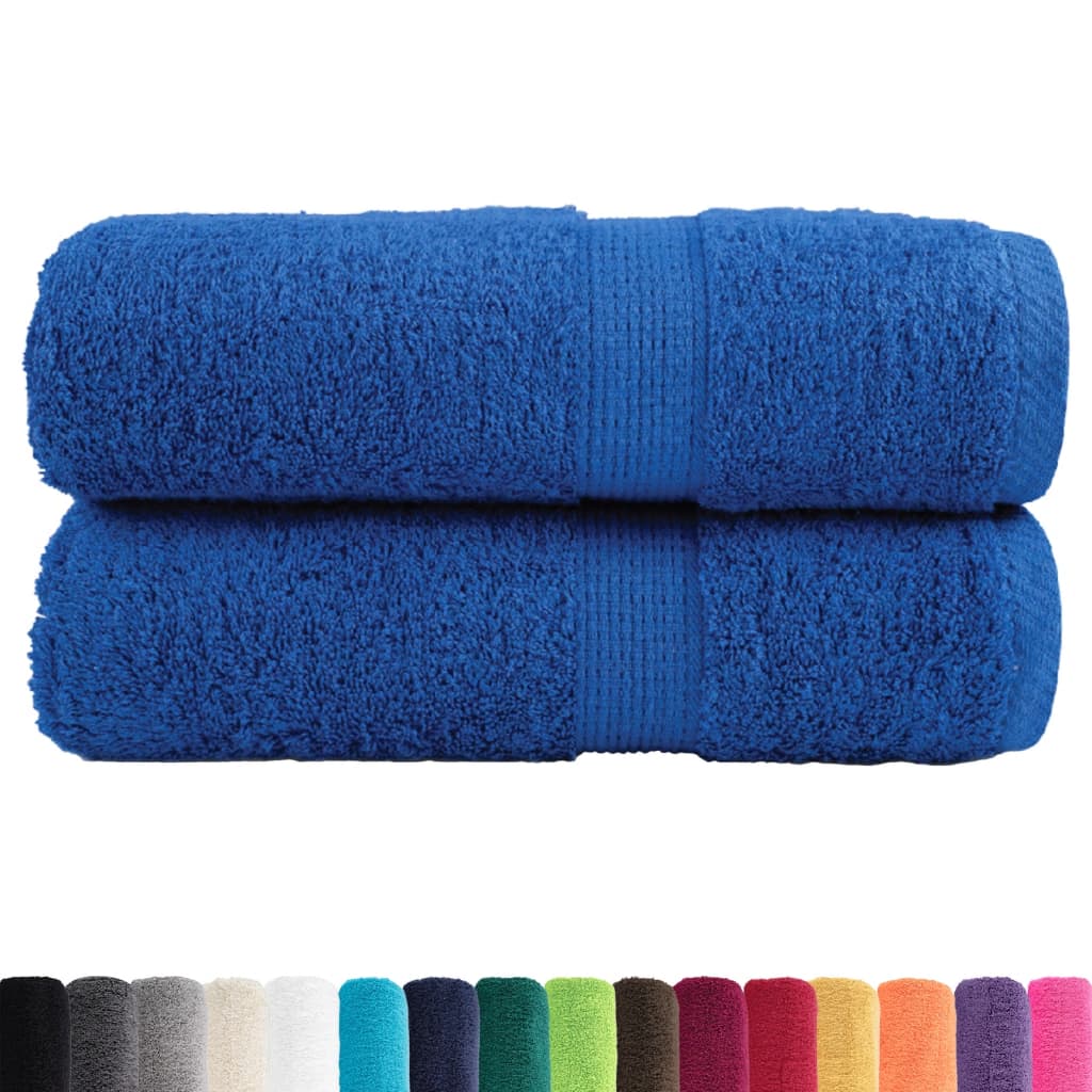 2 db prémium vendégtörölköző SOLUND kék 30 x 50 cm 600 g/m²