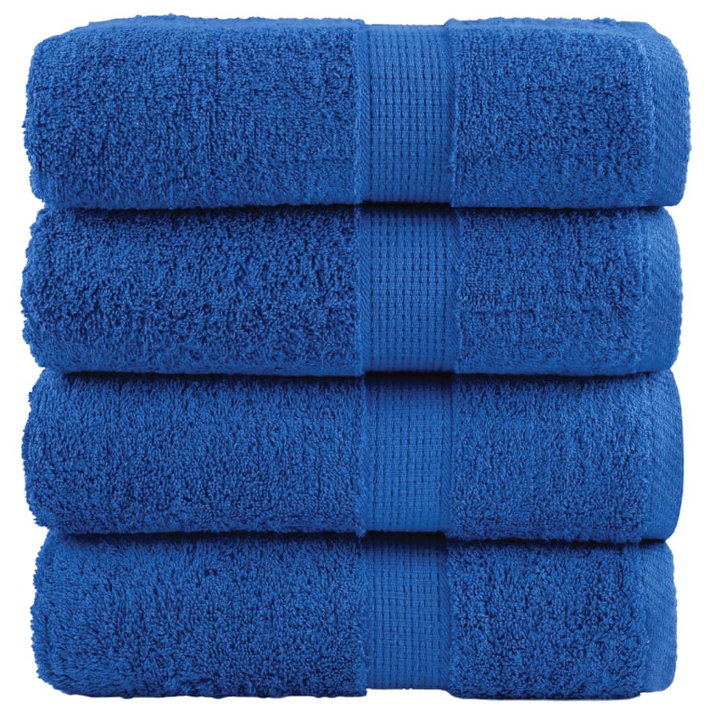 4 db prémium vendégtörölköző SOLUND kék 30 x 50 cm 600 g/m²