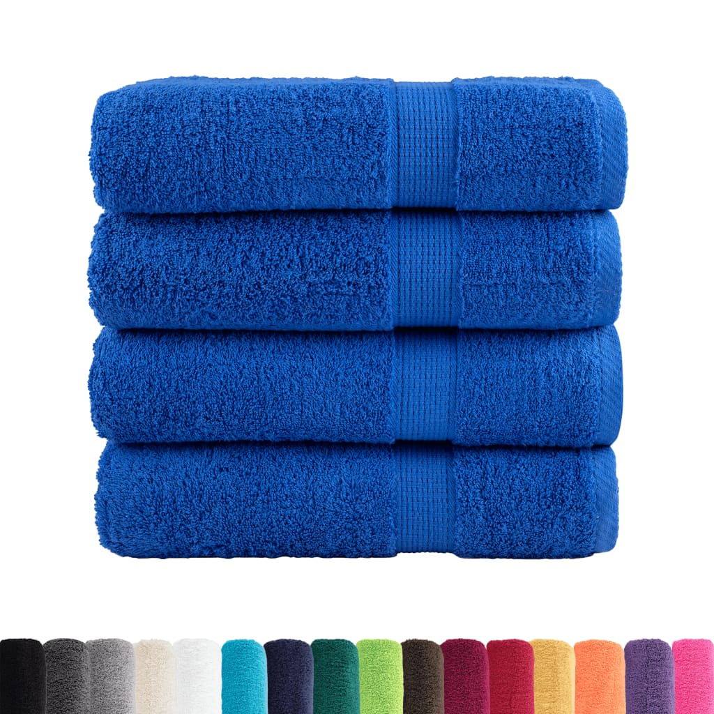 prémium kéztörlő SOLUND 4 db kék 50 x 100 cm 600 g/m²