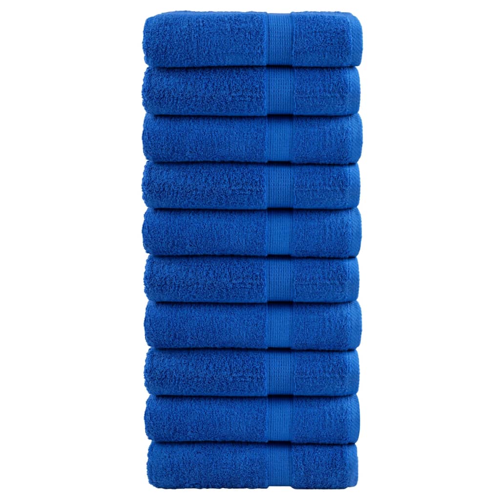 prémium kéztörlő SOLUND 10 db kék 50 x 100 cm 600 g/m²