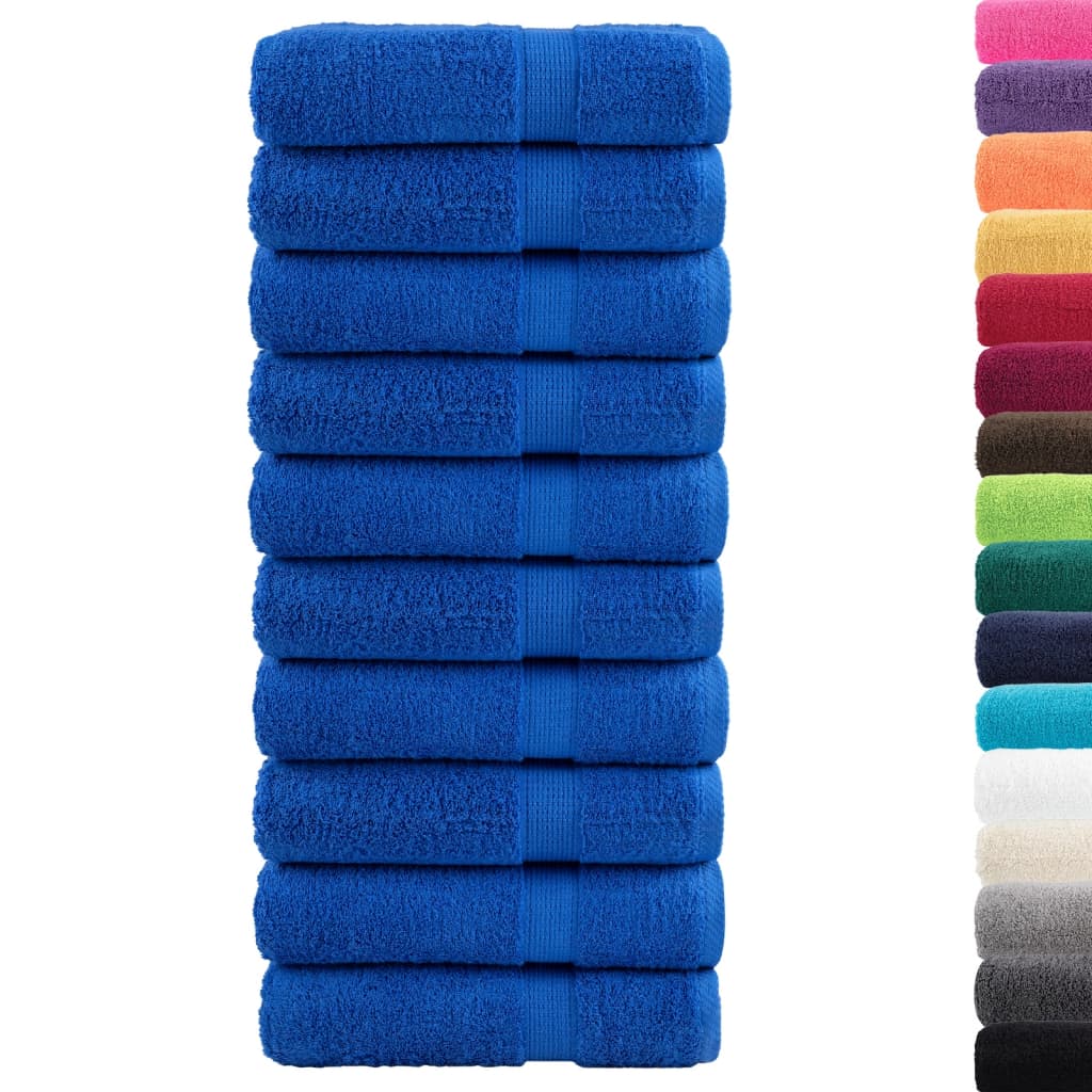 prémium kéztörlő SOLUND 10 db kék 50 x 100 cm 600 g/m²