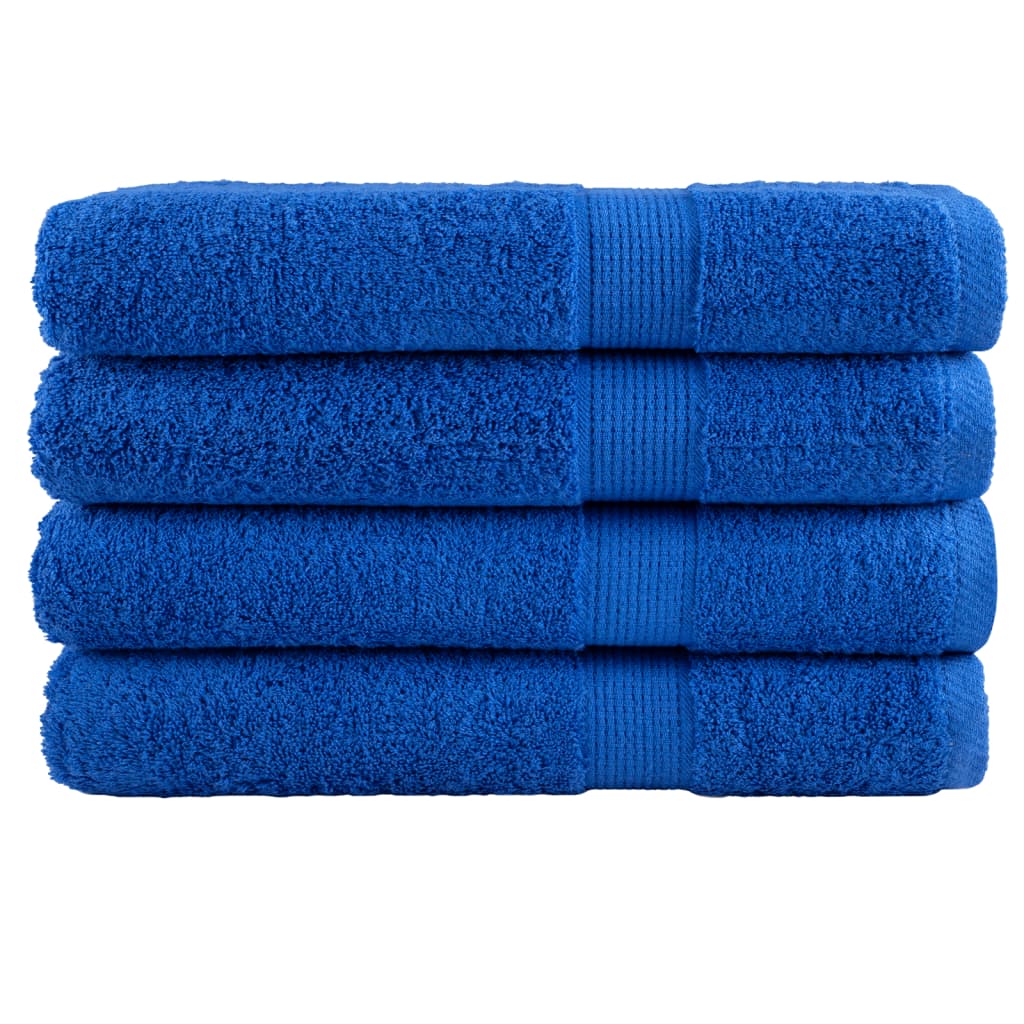 4 db prémium SOLUND törölköző kék 100 x 200 cm 600 g/m²