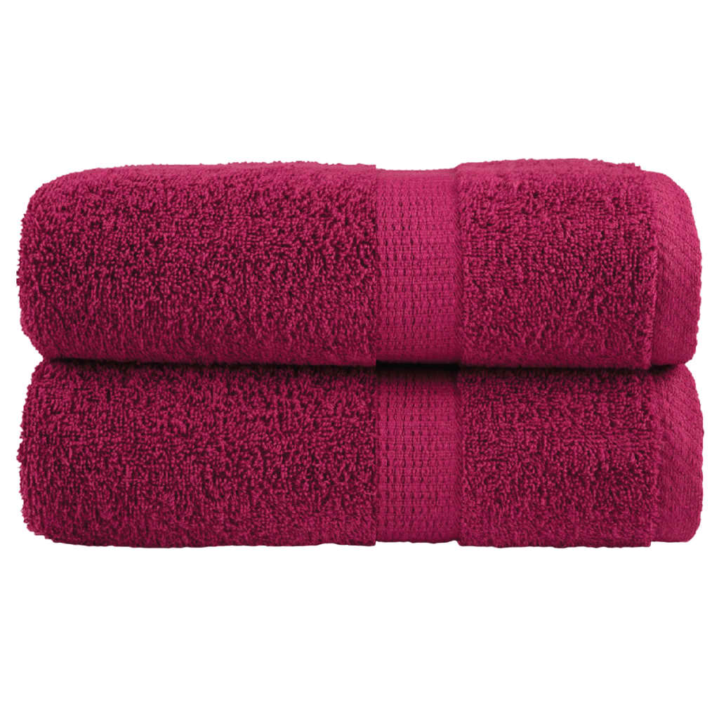 2 db prémium SOLUND mosdótörlő bordó 30 x 30 cm 600 g/m²