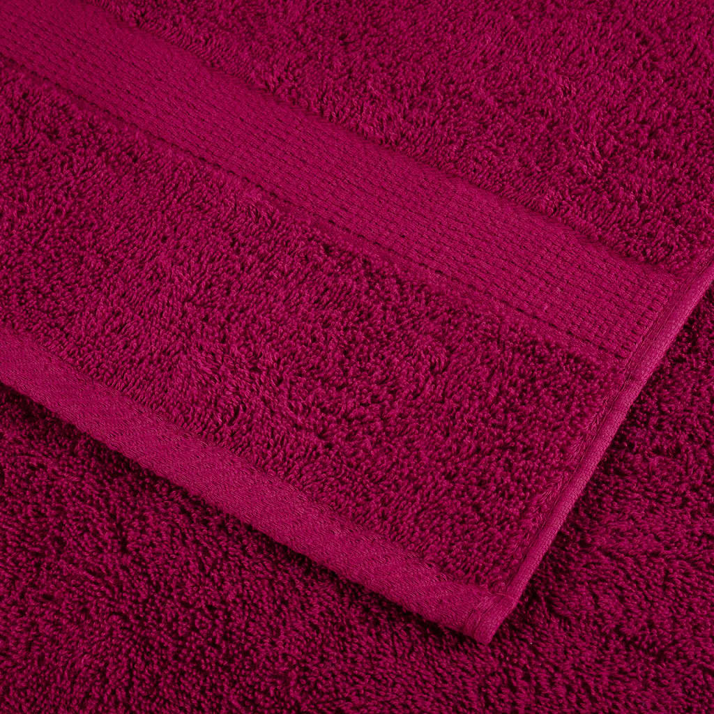 Premium zuhanytörölközők SOLUND 2 db Bordeaux 70x140 cm 600 gsm