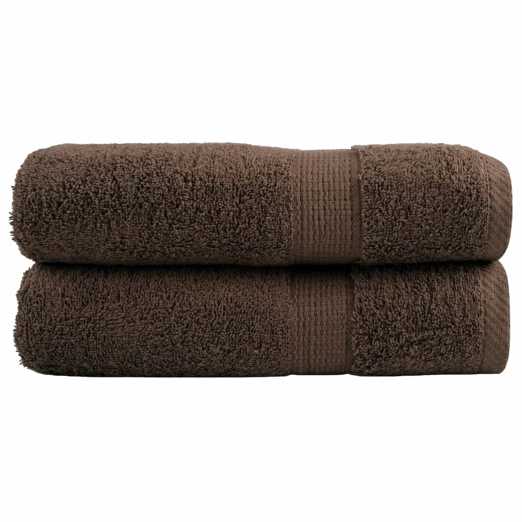 prémium kéztörlő SOLUND 2 db barna 50 x 100 cm 600 g/m²