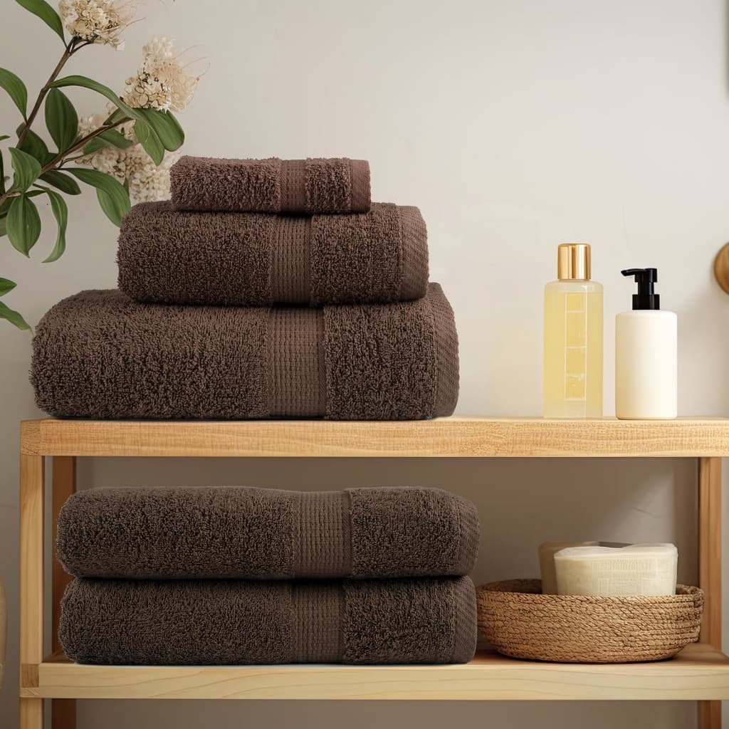 prémium kéztörlő SOLUND 2 db barna 50 x 100 cm 600 g/m²