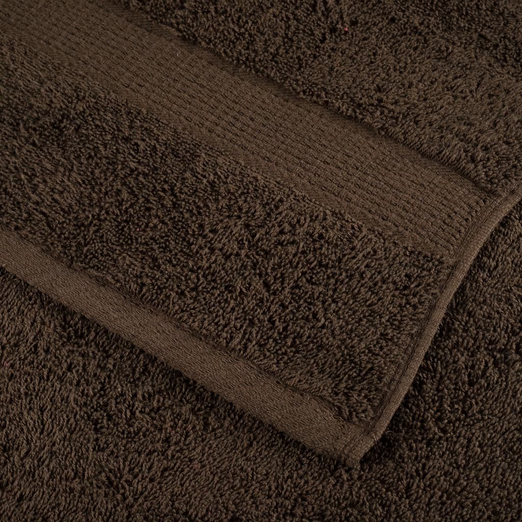 prémium kéztörlő SOLUND 10 db barna 50 x 100 cm 600 g/m²