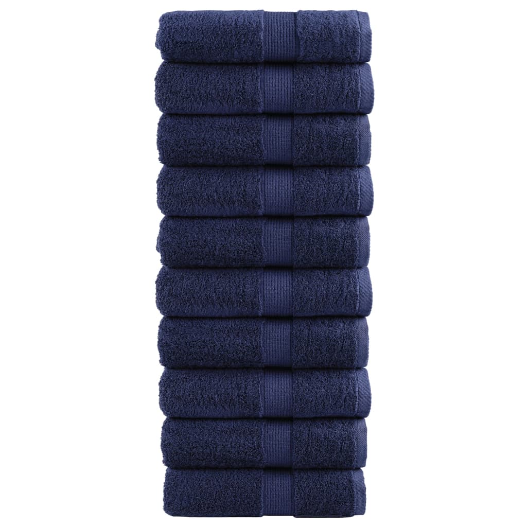 prémium mosdótörölköző SOLUND 10 db sötétkék 30 x 30 cm 600 g/m²