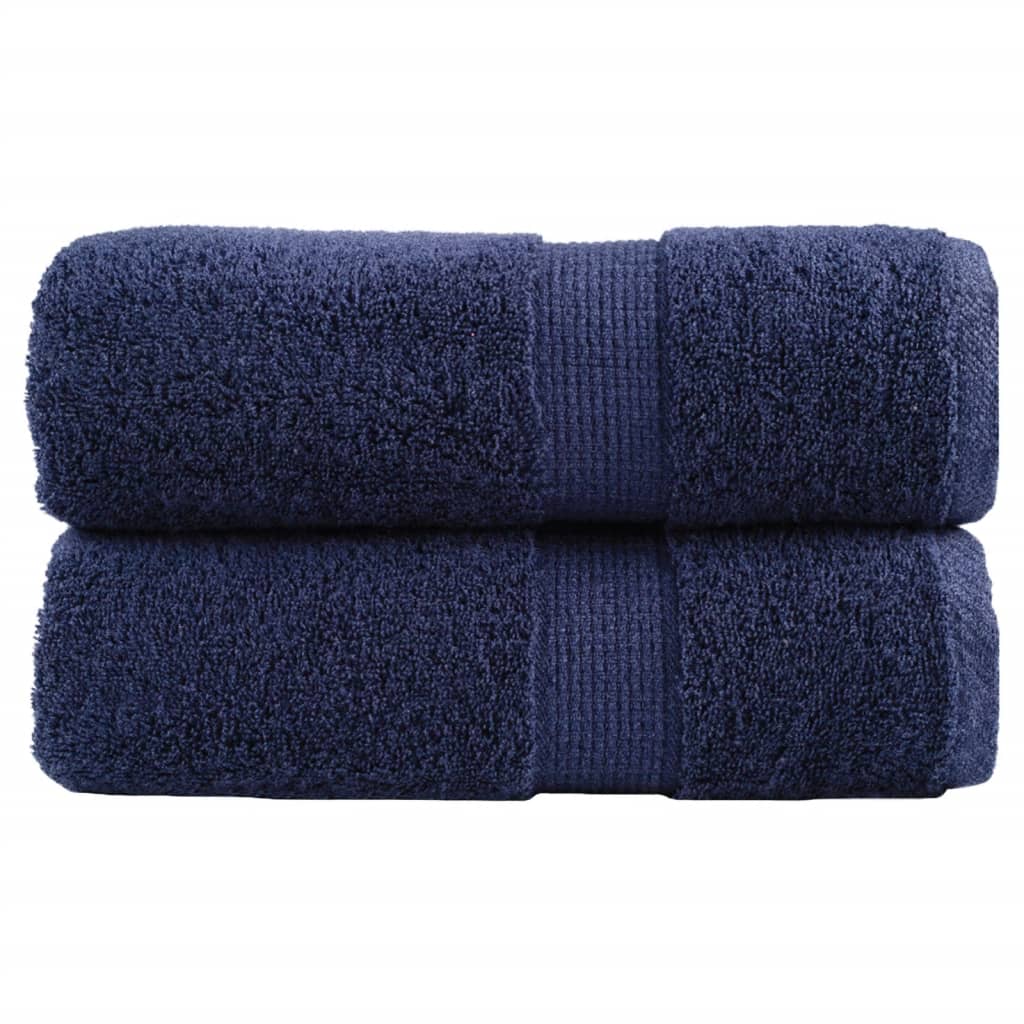 2 db prémium vendégtörölköző SOLUND sötétkék 30 x 50 cm 600 g/m²