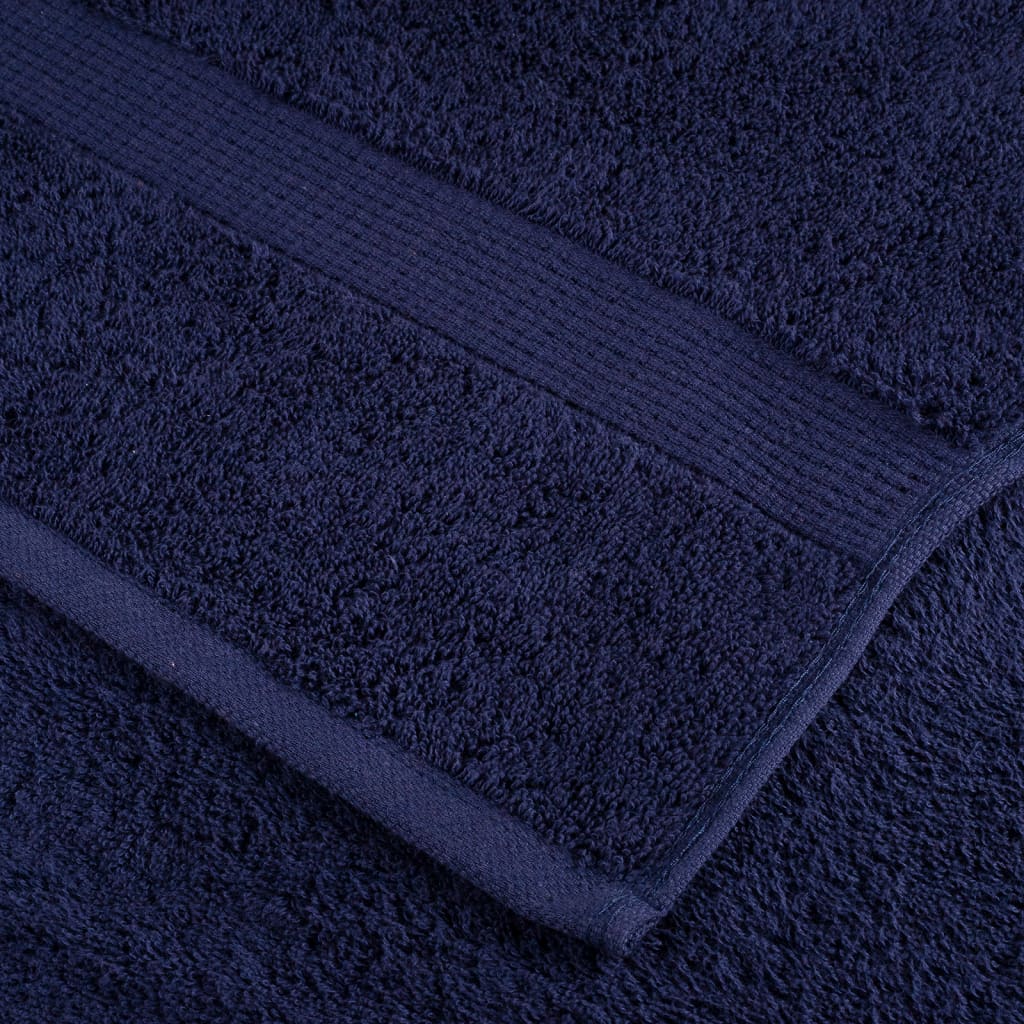 4 db prémium SOLUND törölköző sötétkék 100 x 200 cm 600 g/m²