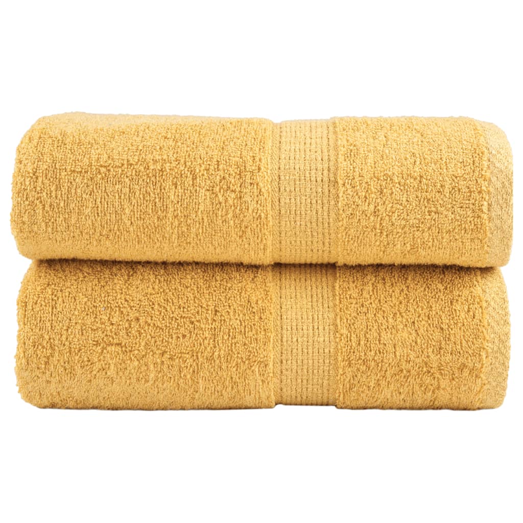 prémium mosdótörölköző SOLUND 2 db aranyszínű 30 x 30 cm 600 g/m²