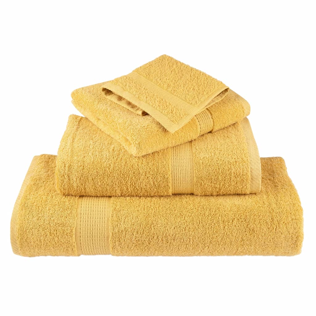 prémium mosdótörölköző SOLUND 2 db aranyszínű 30 x 30 cm 600 g/m²