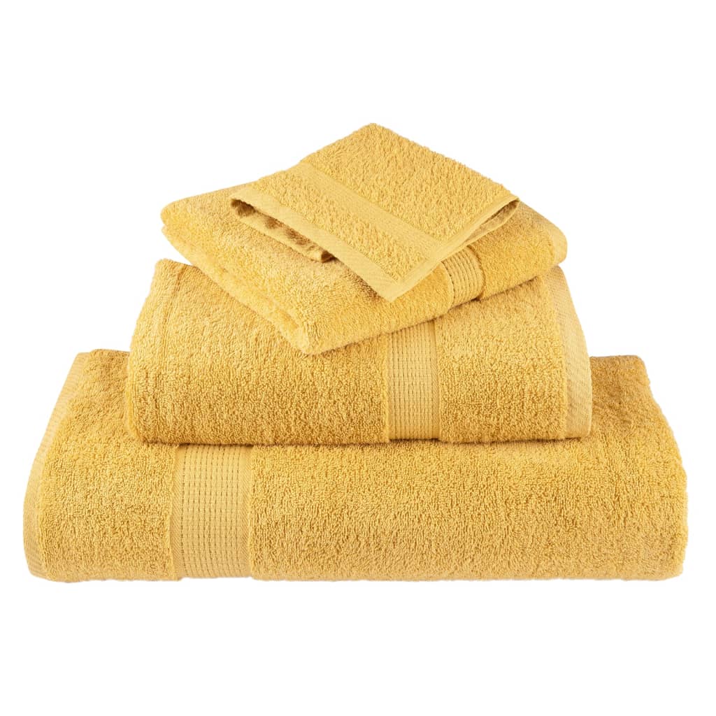 prémium kéztörlő SOLUND 10 db aranyszínű 50 x 100 cm 600 g/m²