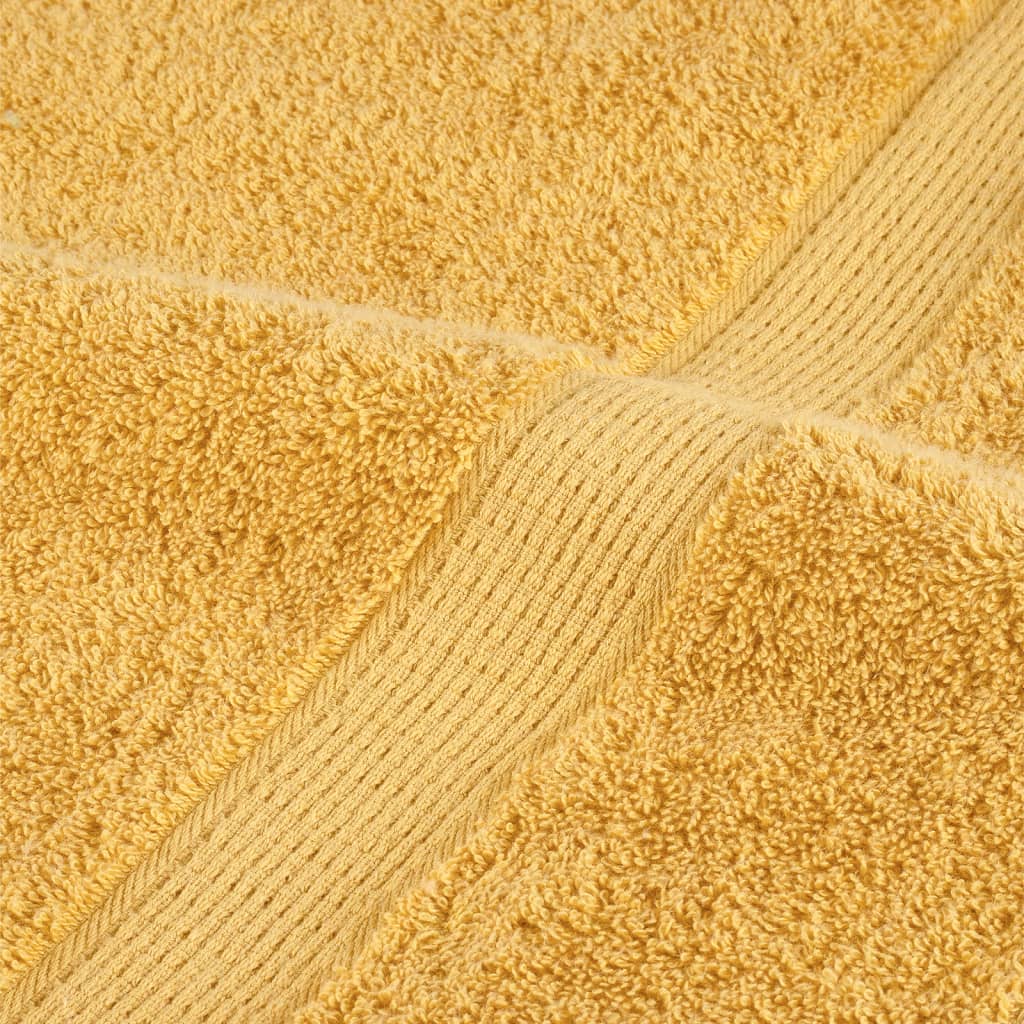 prémium kéztörlő SOLUND 10 db aranyszínű 50 x 100 cm 600 g/m²