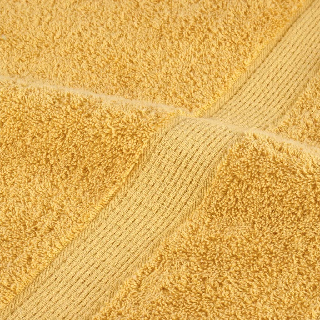 4 db prémium SOLUND törölköző arany 100 x 200 cm 600 g/m²