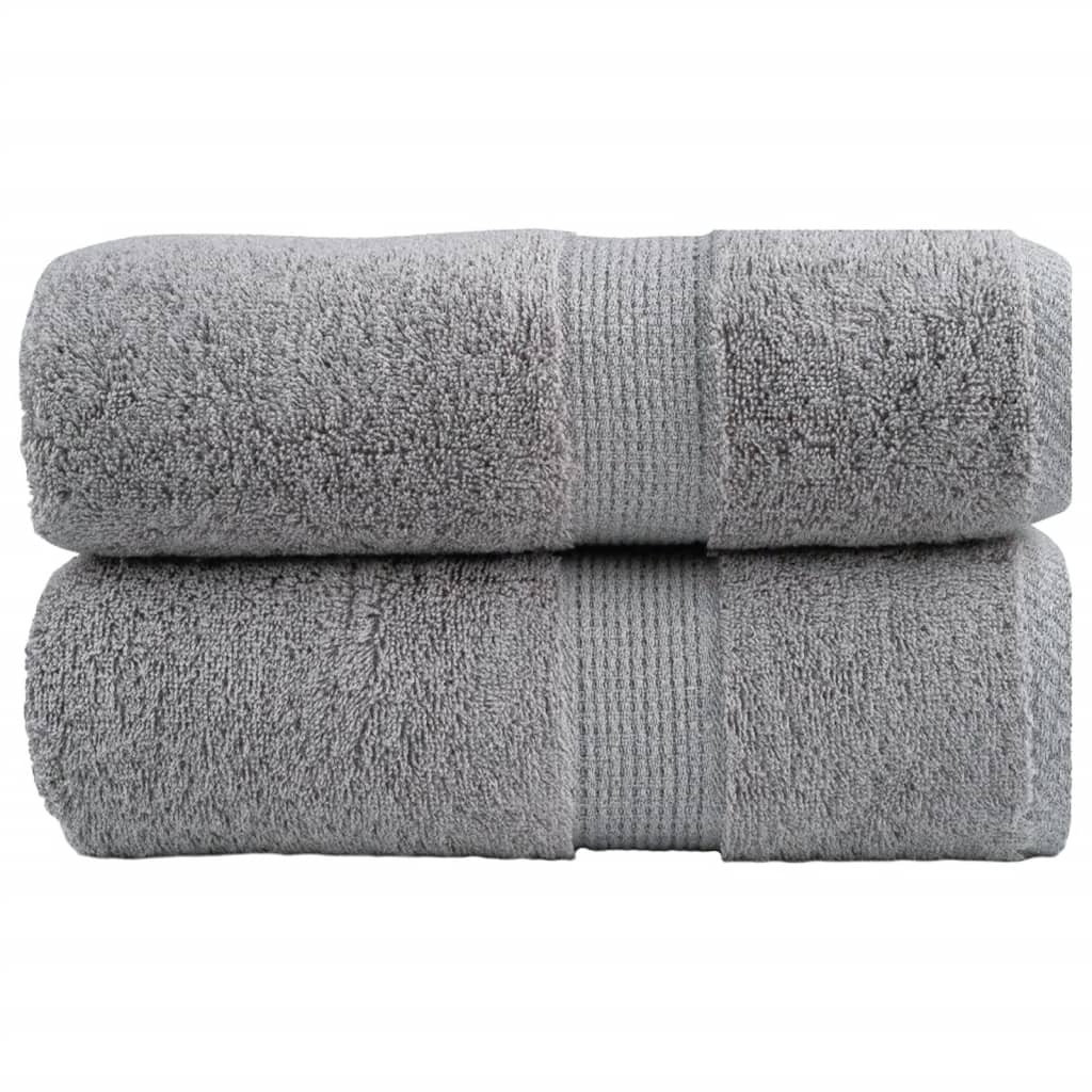 prémium mosdótörölköző SOLUND 2 db szürke 30 x 30 cm 600 g/m²
