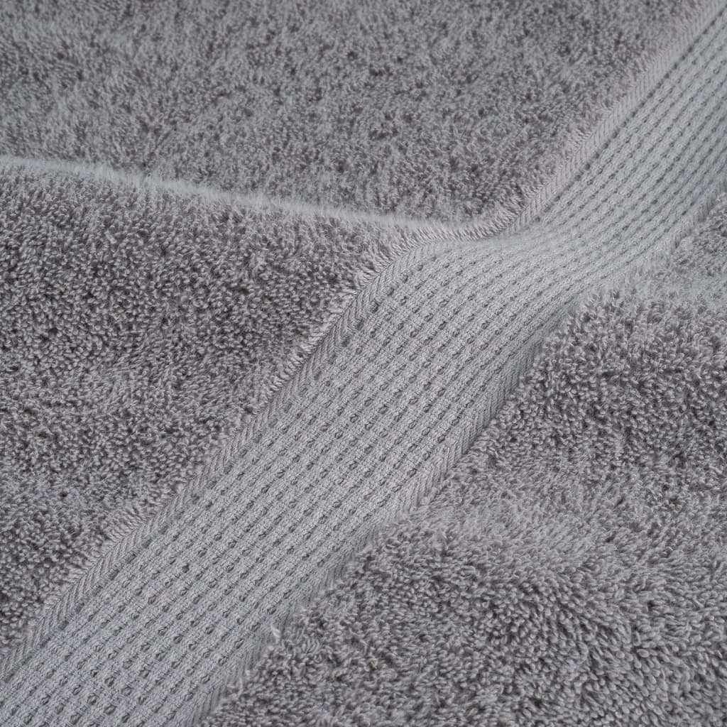 10 db prémium SOLUND mosdótörölköző szürke 30 x 30 cm 600 g/m²