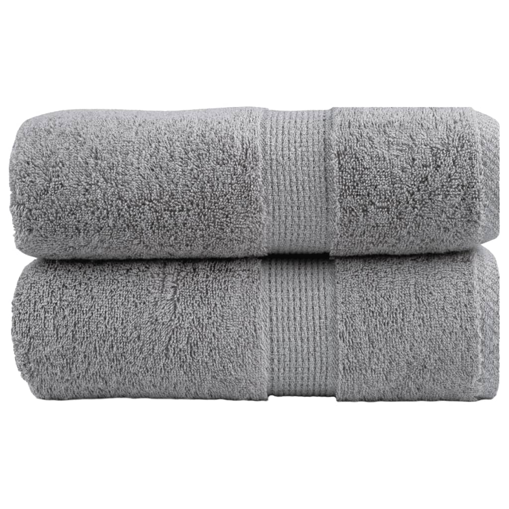 2 db prémium vendégtörölköző SOLUND szürke 30 x 50 cm 600 g/m²