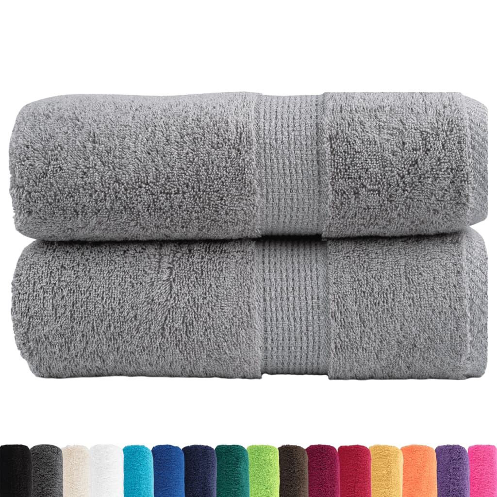 2 db prémium vendégtörölköző SOLUND szürke 30 x 50 cm 600 g/m²