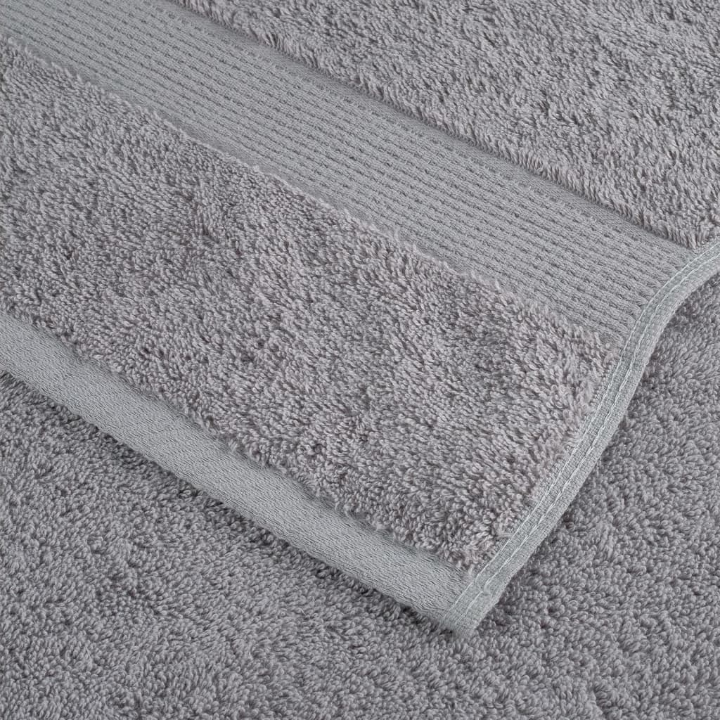 10 db prémium vendégtörölköző SOLUND szürke 30 x 50 cm 600 g/m²