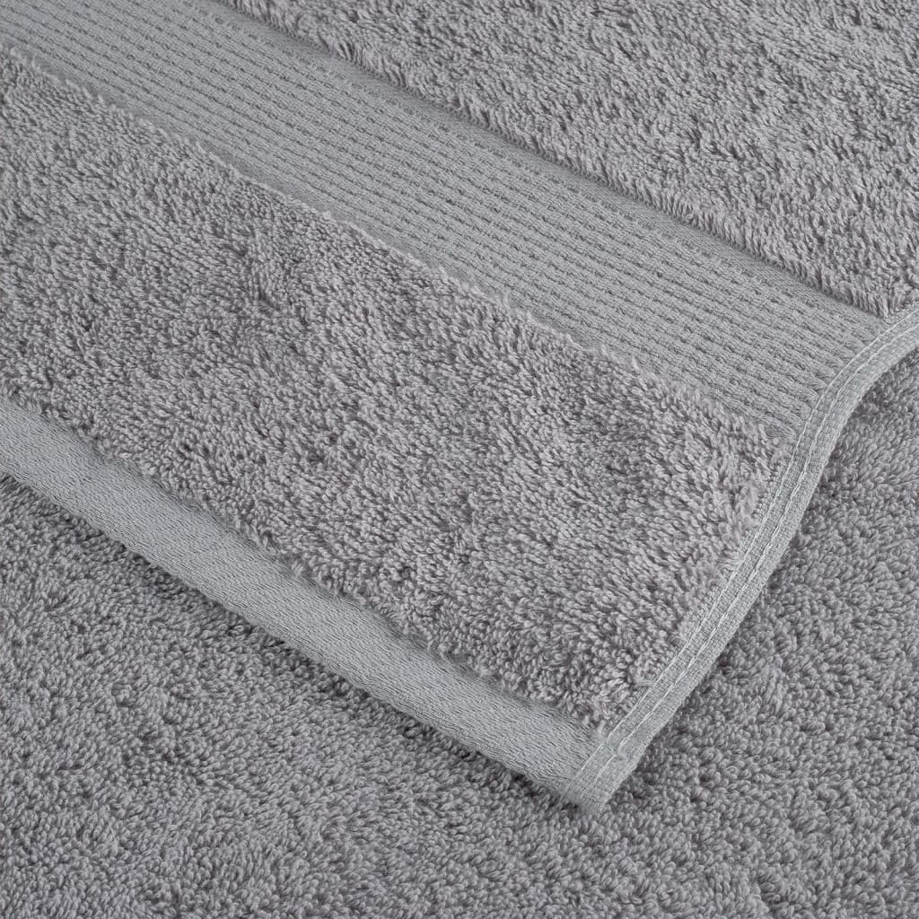 prémium kéztörlő SOLUND 10 db szürke 50 x 100 cm 600 g/m²