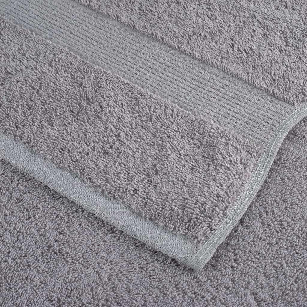 2 db prémium fürdőlepedő SOLUND szürke 70 x 140 cm 600 g/m²
