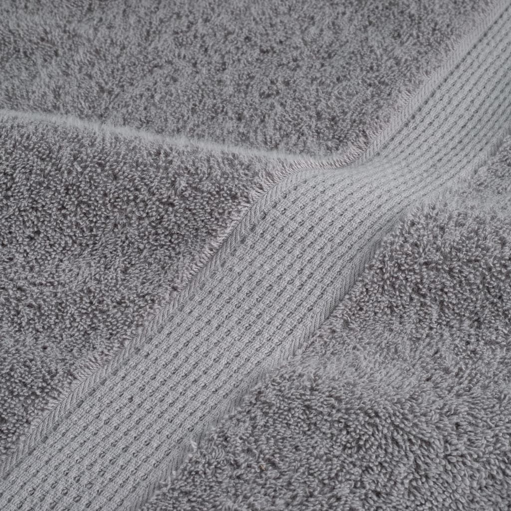 2 db prémium fürdőlepedő SOLUND szürke 70 x 140 cm 600 g/m²