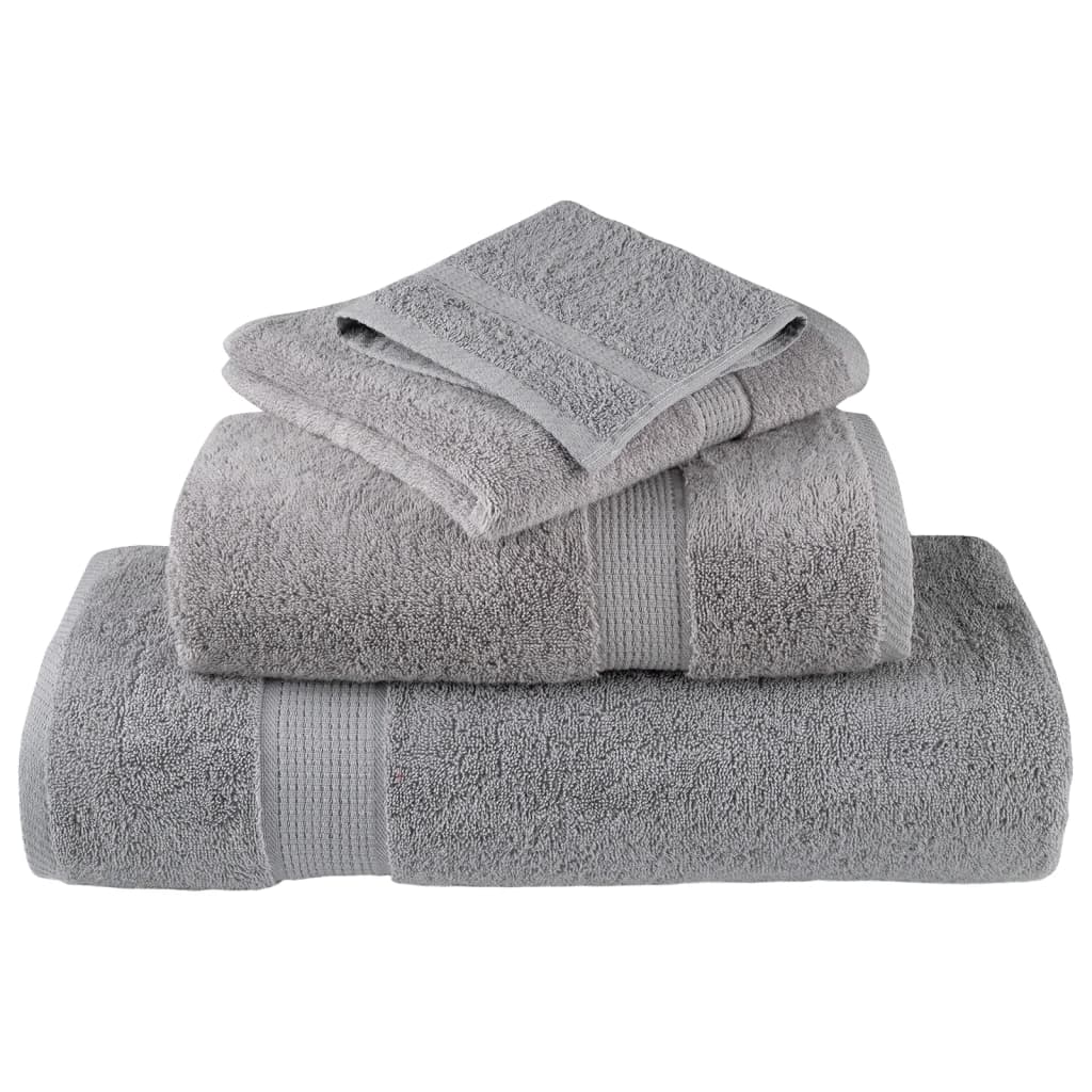 2 db prémium törölköző SOLUND szürke 100 x 200 cm 600 g/m²