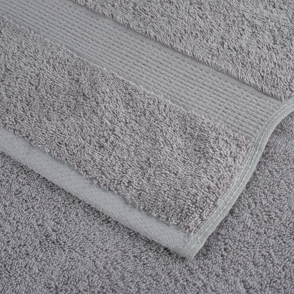 2 db prémium törölköző SOLUND szürke 100 x 200 cm 600 g/m²