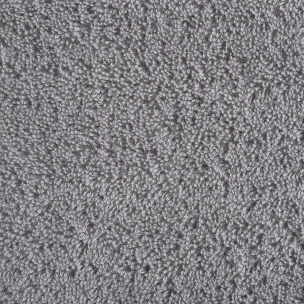 4 db prémium SOLUND törölköző szürke 100 x 200 cm 600 g/m²