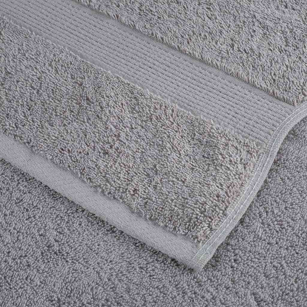 10 db prémium SOLUND törölköző szürke 100 x 200 cm 600 g/m²