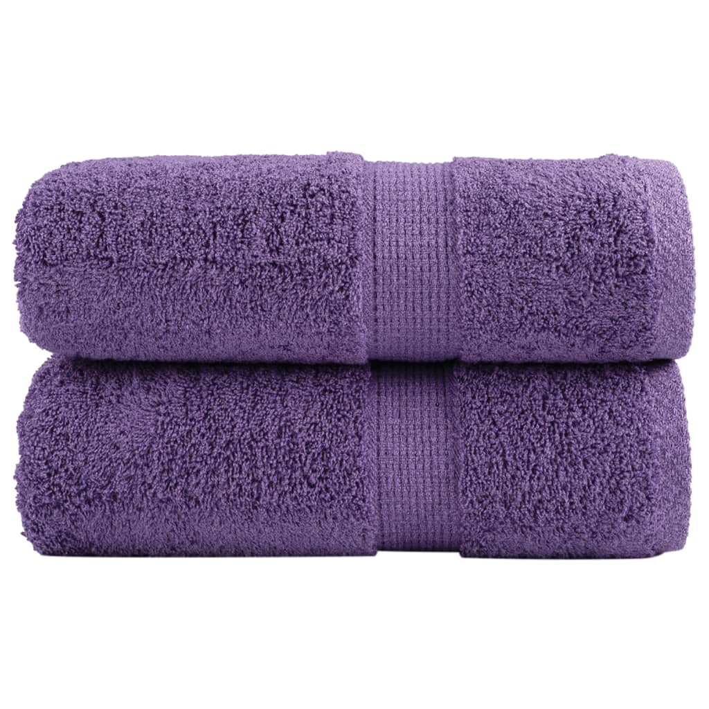 2 db prémium vendégtörölköző SOLUND lila 30 x 50 cm 600 g/m²