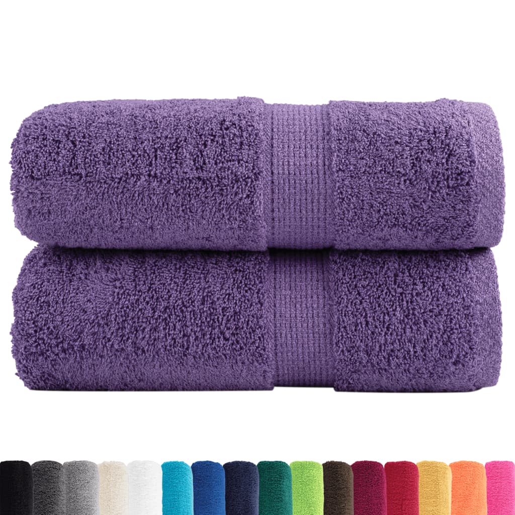2 db prémium vendégtörölköző SOLUND lila 30 x 50 cm 600 g/m²