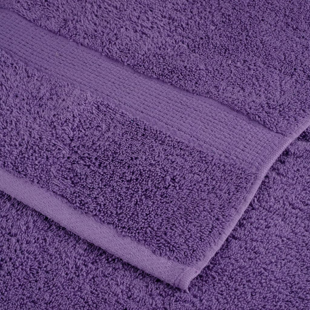 4 db prémium vendégtörölköző SOLUND lila 30 x 50 cm 600 g/m²