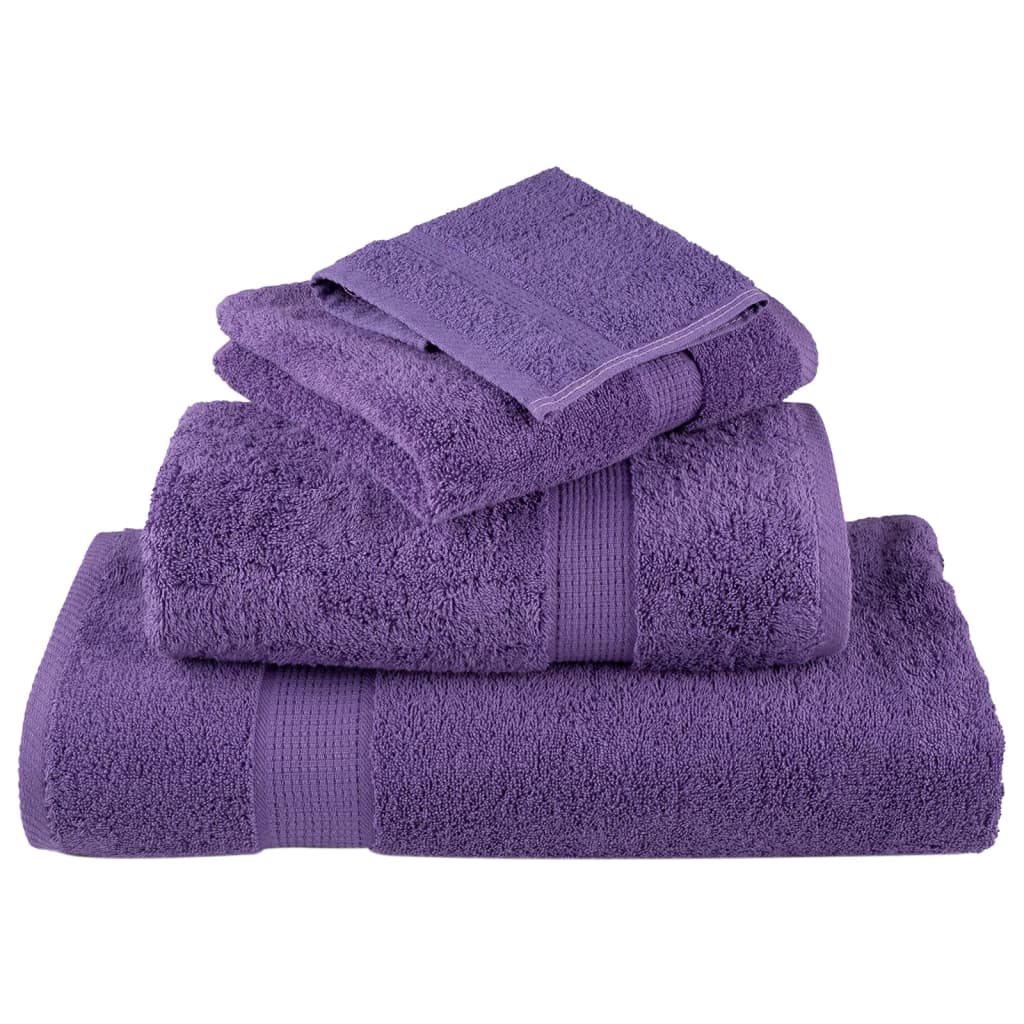10 db prémium vendégtörölköző SOLUND lila 30 x 50 cm 600 g/m²