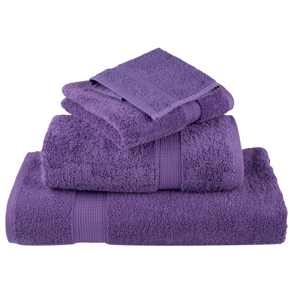 prémium kéztörlő SOLUND 10 db lila 50 x 100 cm 600 g/m²