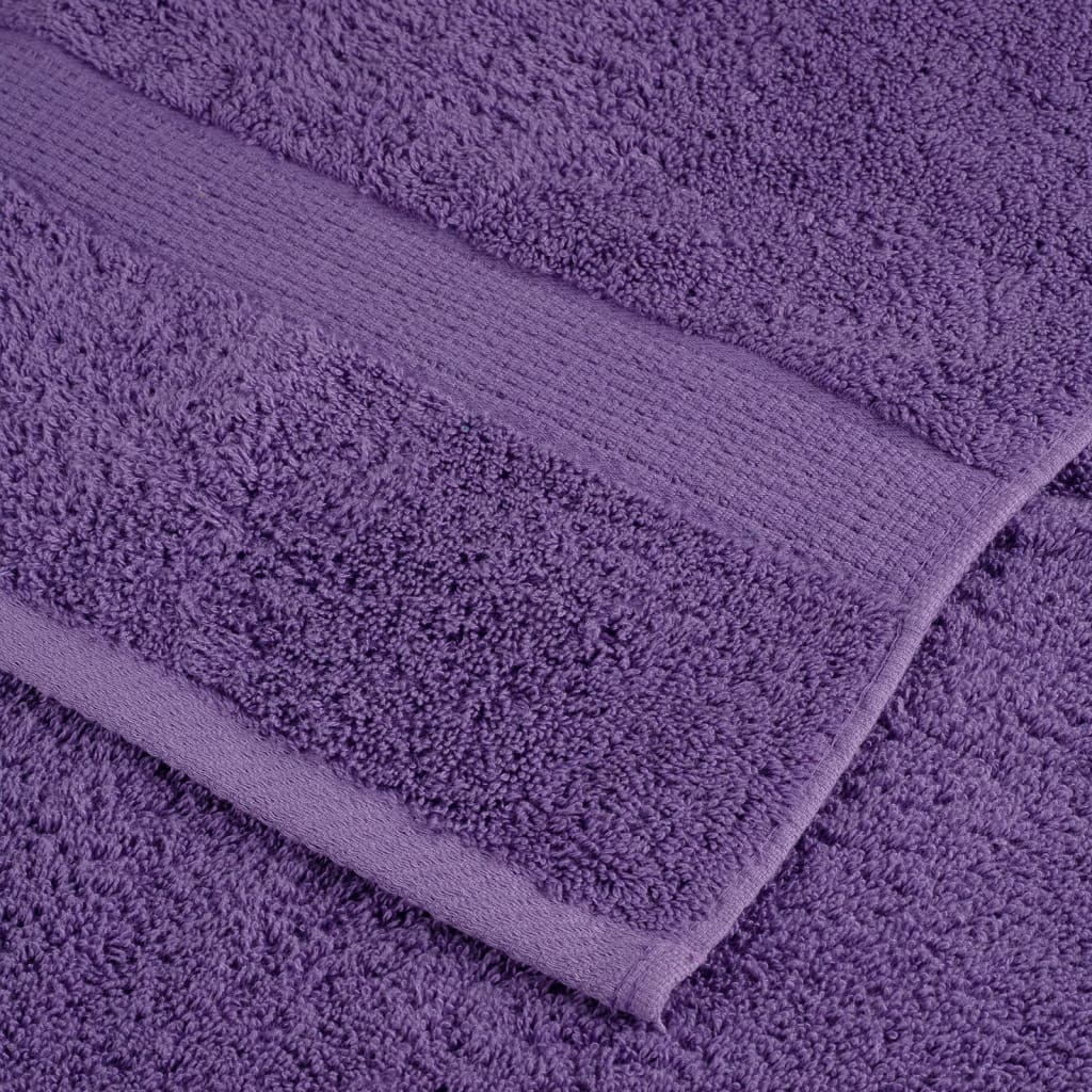 prémium fürdőlepedők SOLUND 10 db lila 70 x 140 cm 600 g/m²