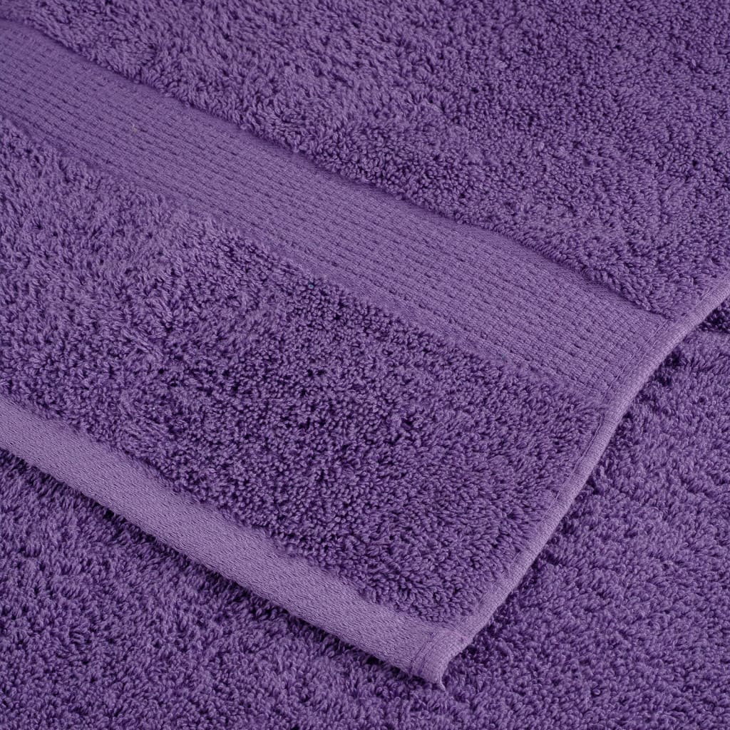 4 db prémium szaunatörölköző SOLUND lila 80 x 200 cm 600 g/m²
