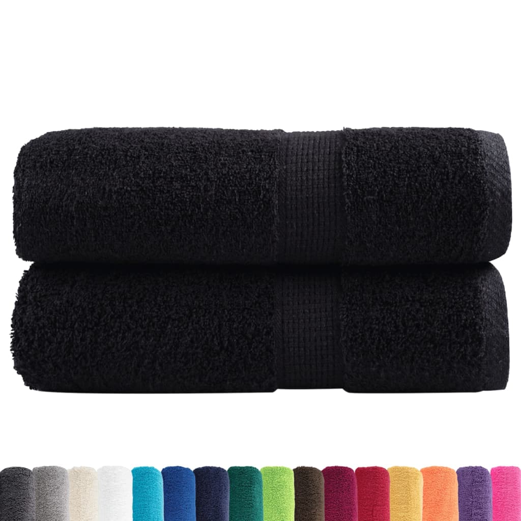 prémium mosdótörölköző SOLUND 2 db fekete 30 x 30 cm 600 g/m²