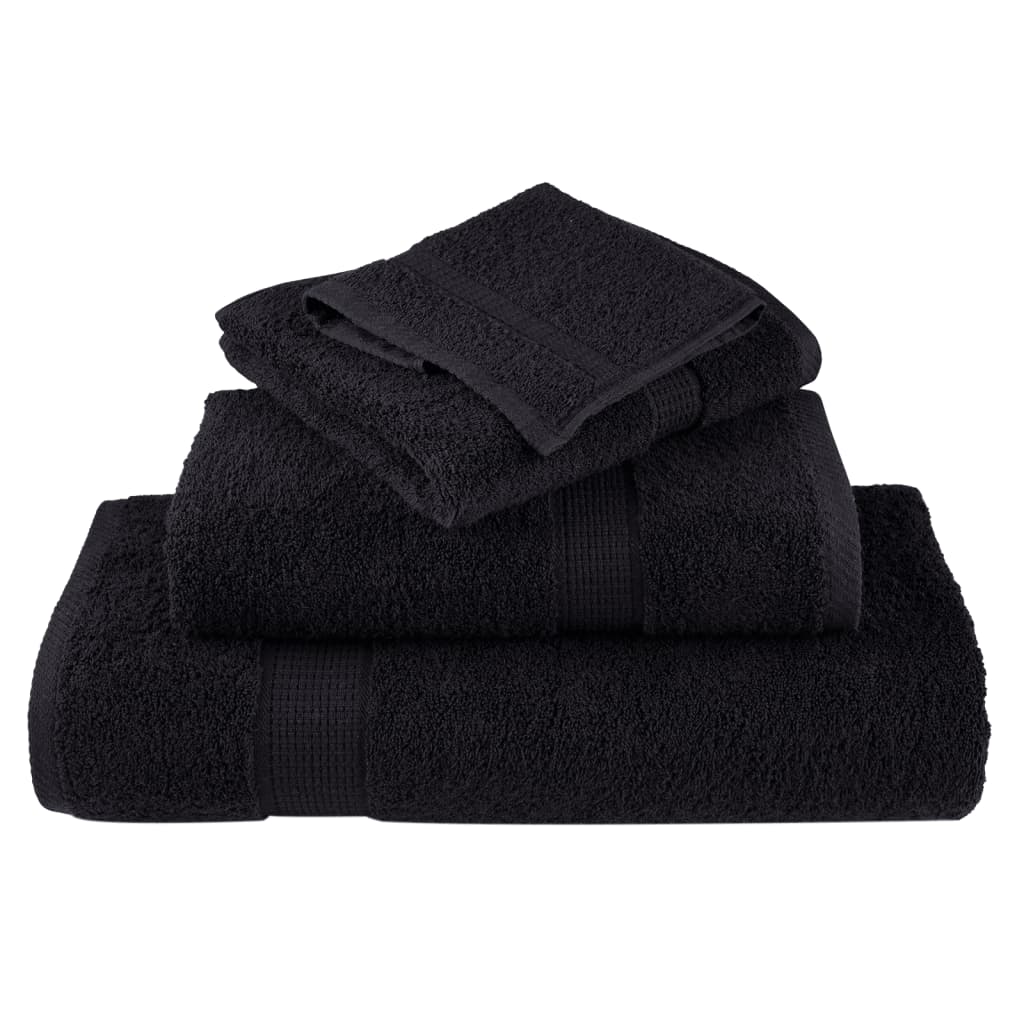 prémium mosdótörölköző SOLUND 2 db fekete 30 x 30 cm 600 g/m²