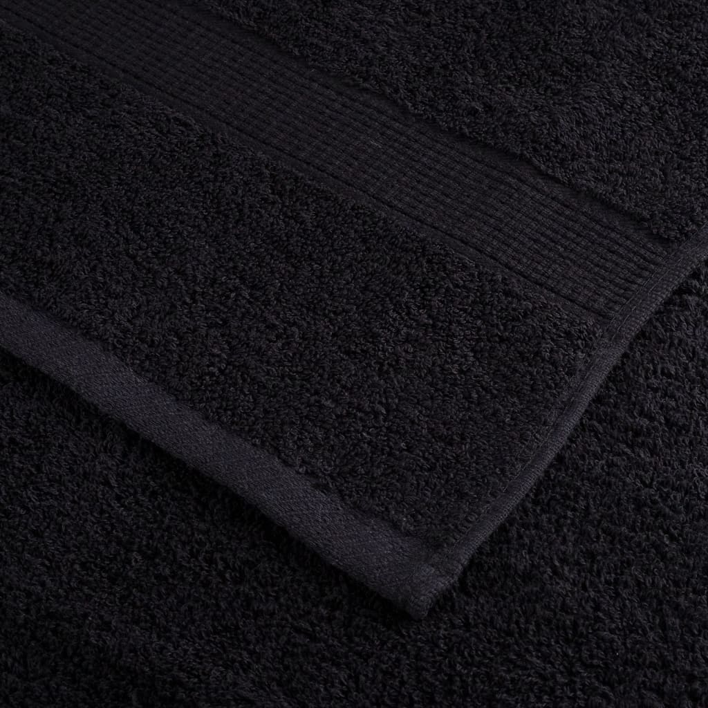 prémium mosdótörölköző SOLUND 2 db fekete 30 x 30 cm 600 g/m²