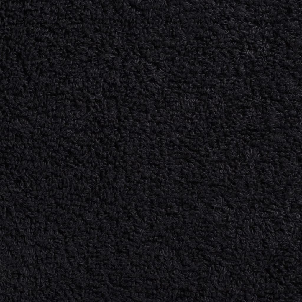 10 db prémium vendégtörölköző SOLUND fekete 30 x 50 cm 600 g/m²