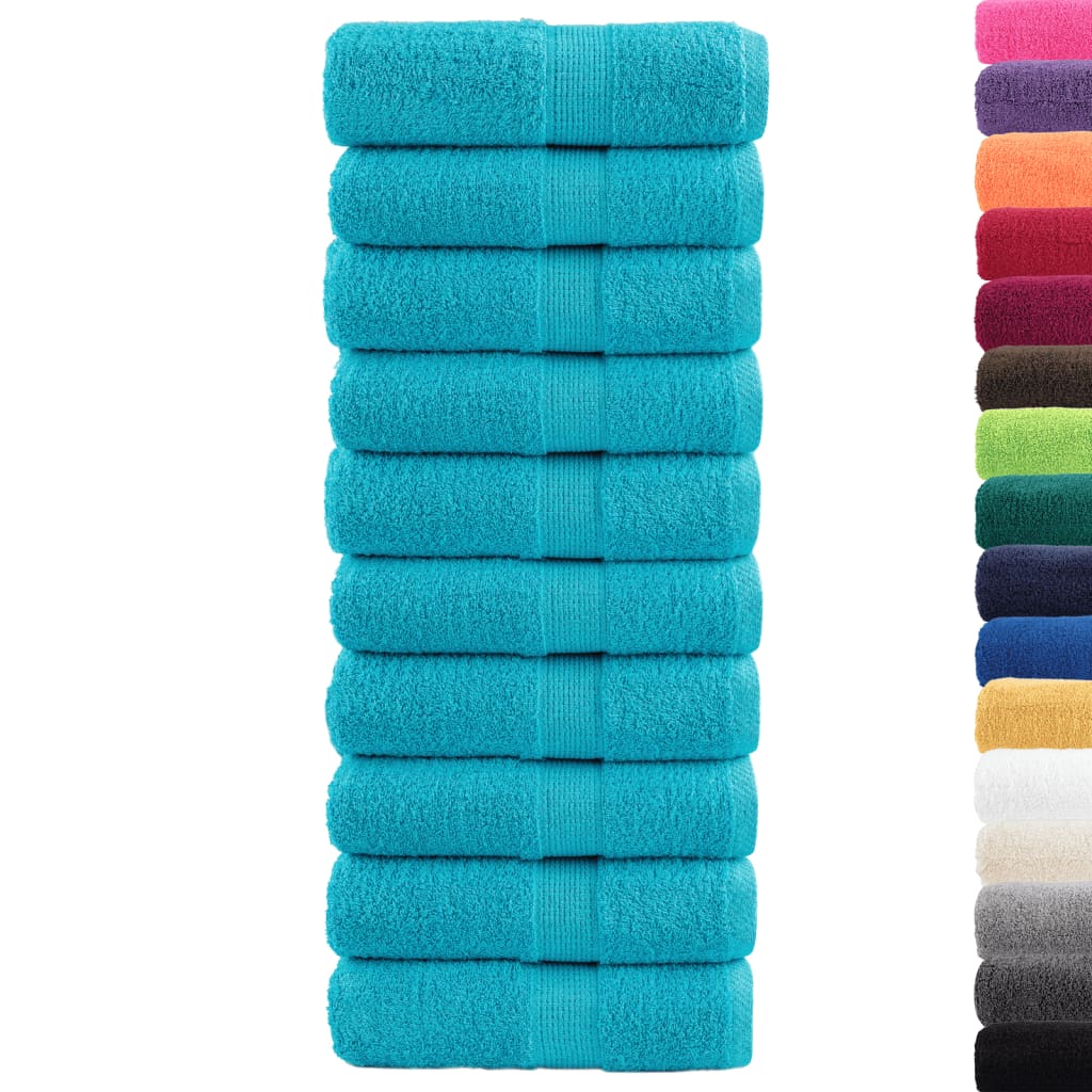 prémium SOLUND mosdótörölköző 10 db türkizkék 30 x 30 cm 600 g/m²