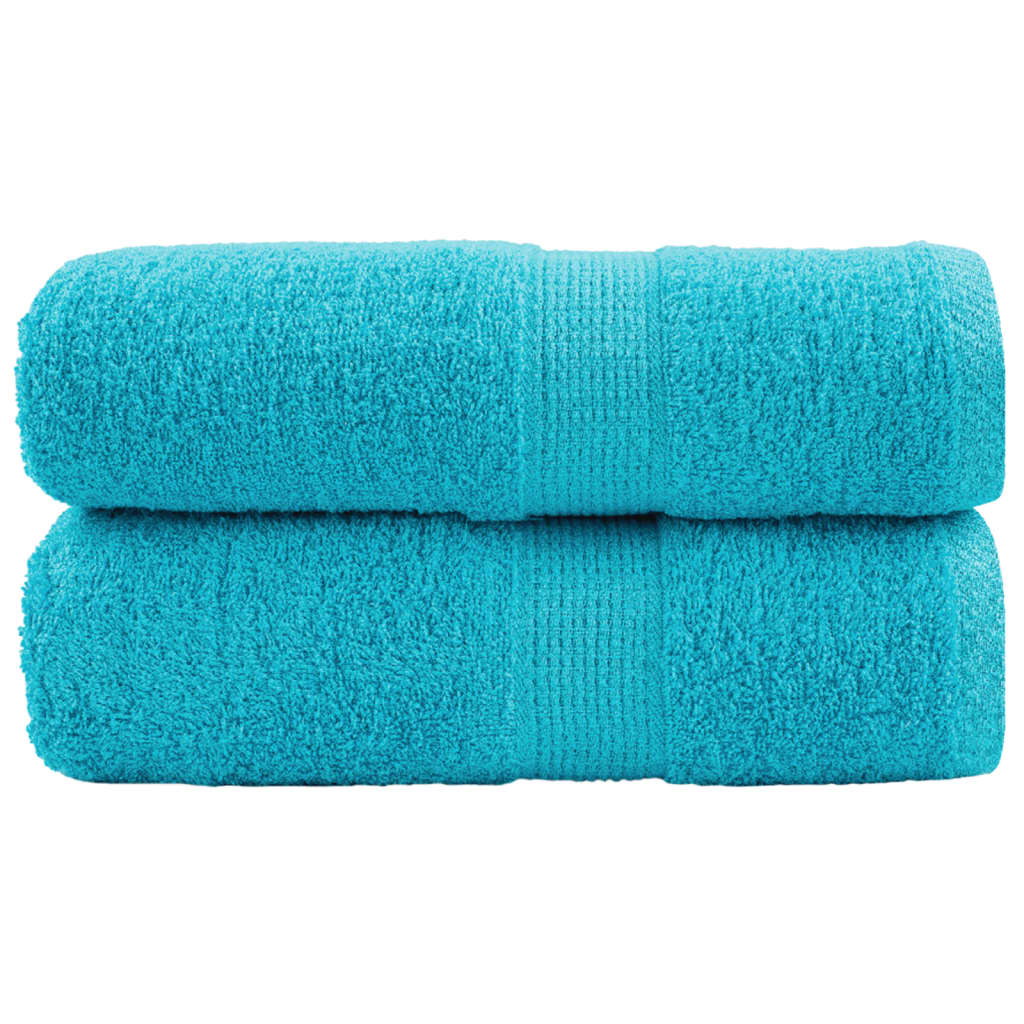 2 db prémium vendégtörölköző SOLUND türkizkék 30 x 50 cm 600 g/m²