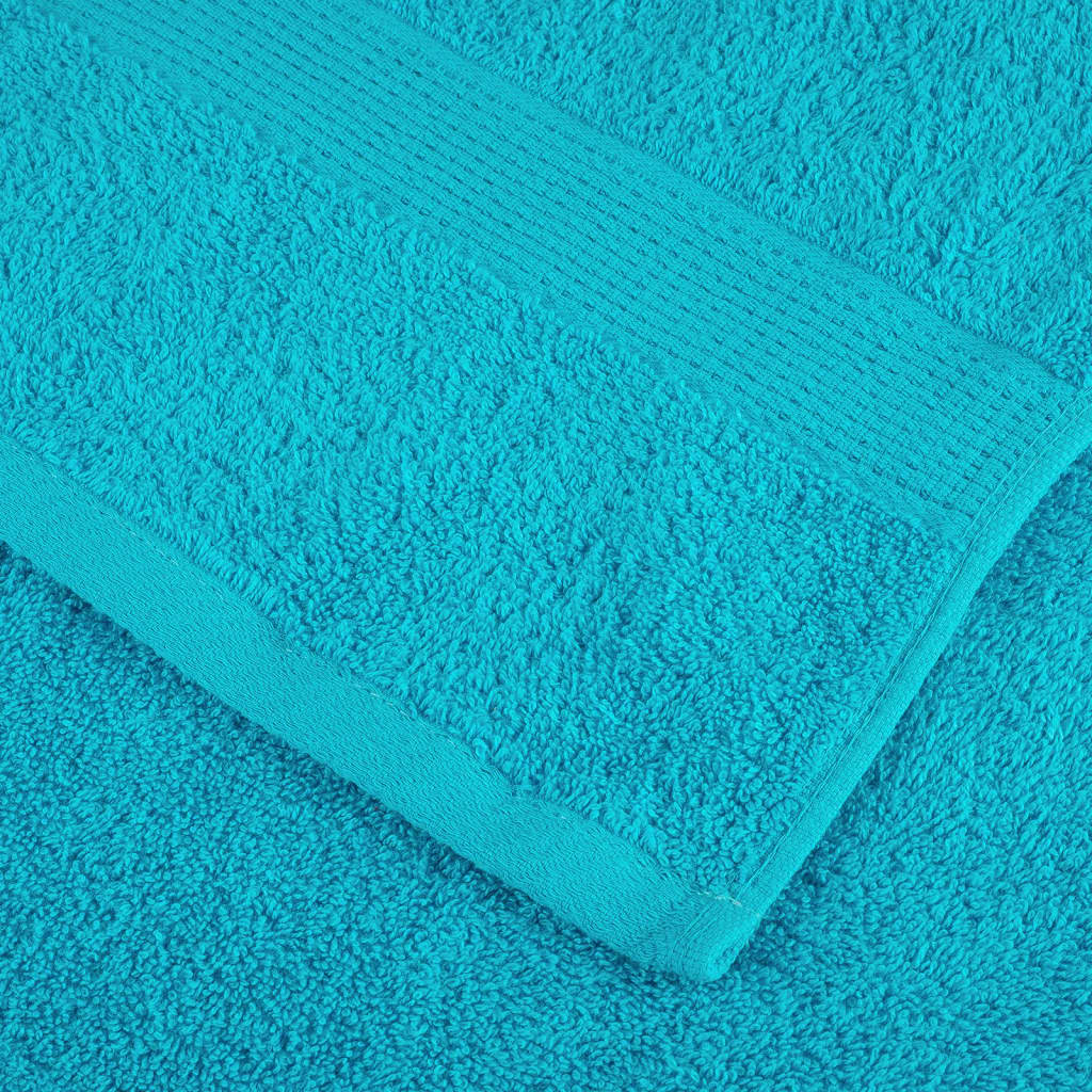 4 db prémium vendégtörölköző SOLUND türkizkék 30 x 50 cm 600 g/m²