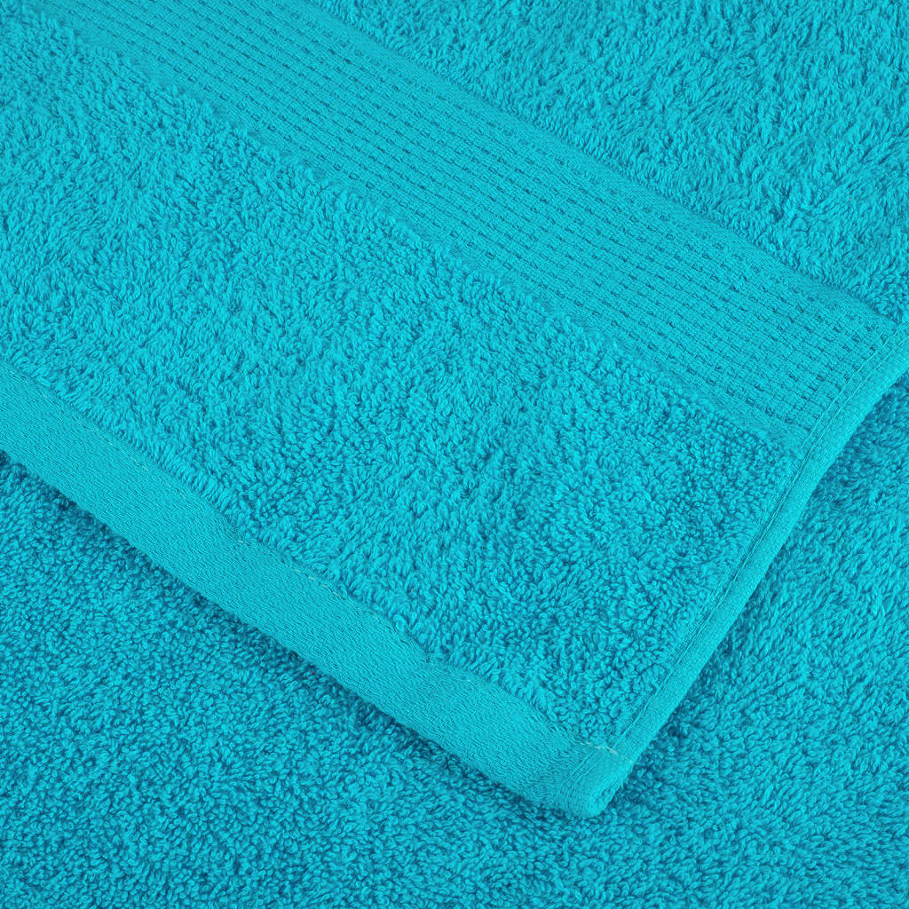 prémium vendégtörölköző SOLUND 10 db türkizkék 30 x 50 cm 600 g/m²