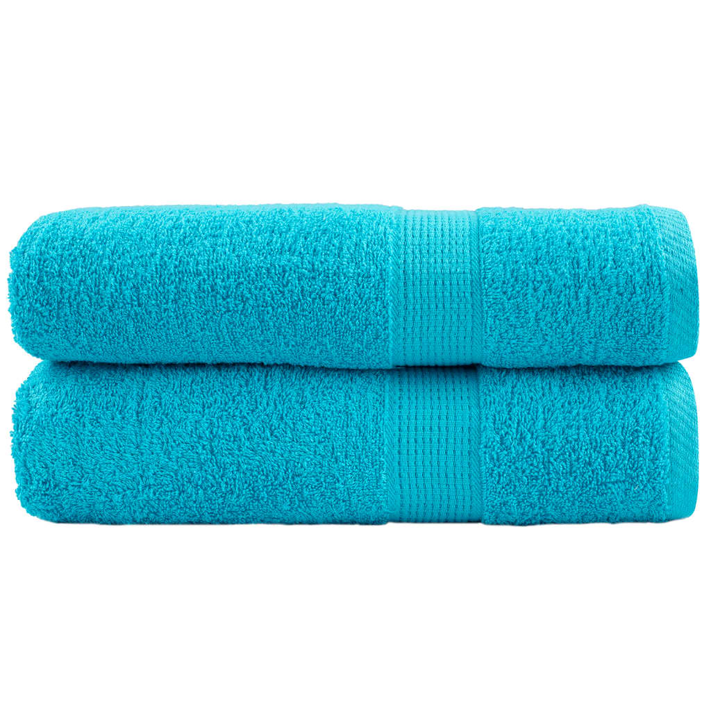 prémium kéztörlő SOLUND 2 db türkizkék 50 x 100 cm 600 g/m²
