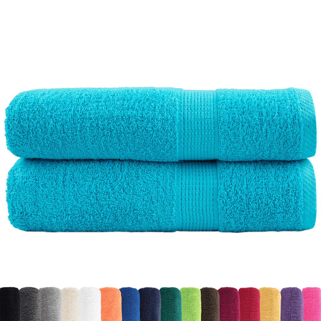 prémium kéztörlő SOLUND 2 db türkizkék 50 x 100 cm 600 g/m²