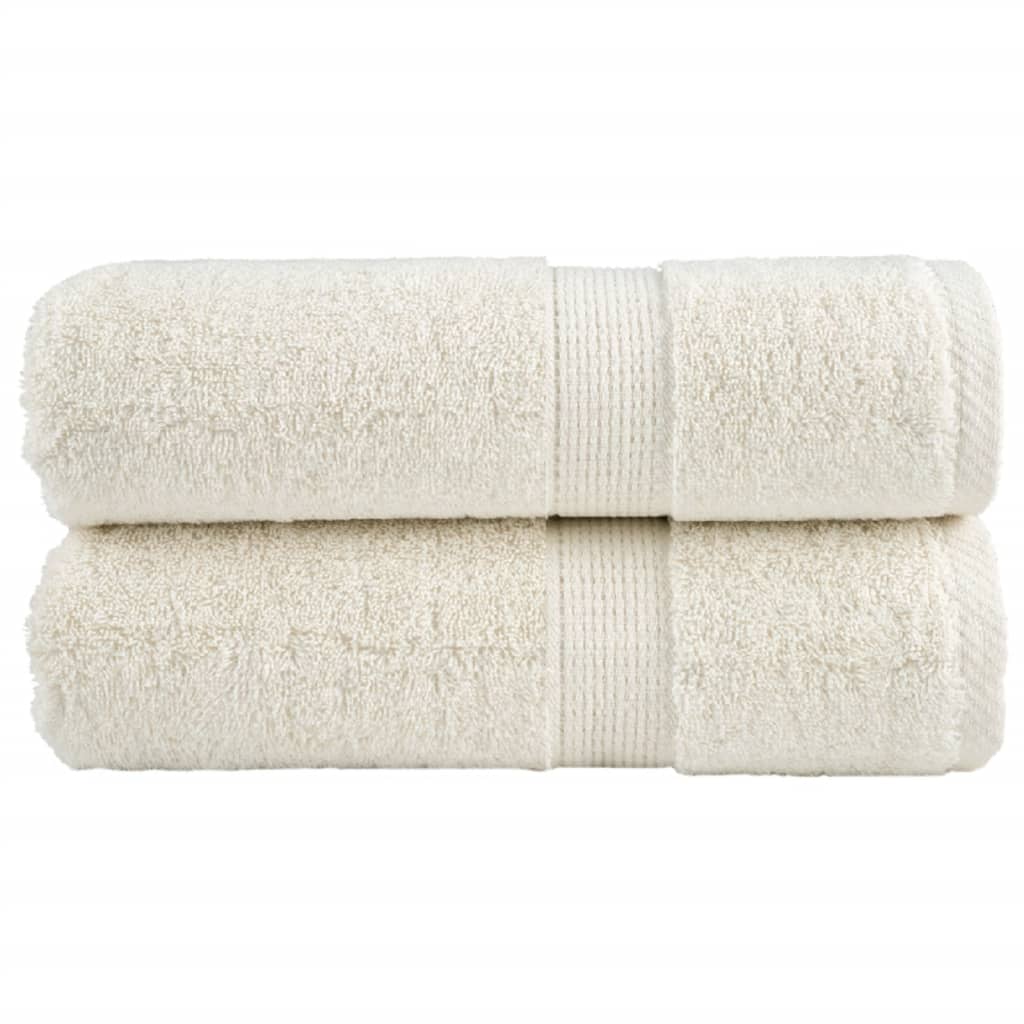 prémium SOLUND mosdótörlő 2 db krémszínű 30 x 30 cm 600 g/m²
